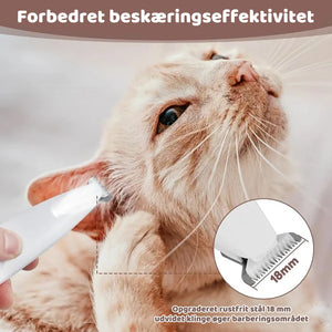 🐕Hårtrimmer til kæledyr med led-lys🐱