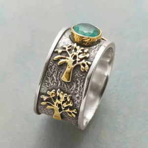 Tree of life vintage ring