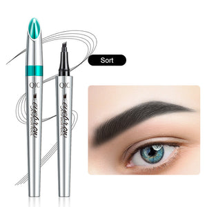 🔥STORT UDSALG - 50% RABAT🔥3D Vandfast Microblading Øjenbrynspen 4 Gaffelspids Tatoveringsblyant (2 stk)