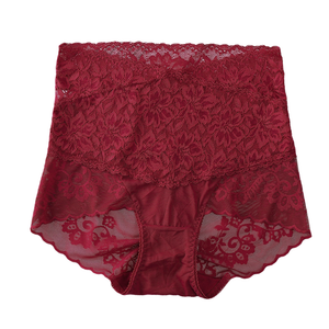 High-waisted lace panties