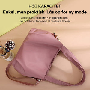 Trendy skuldertaske i kanvas