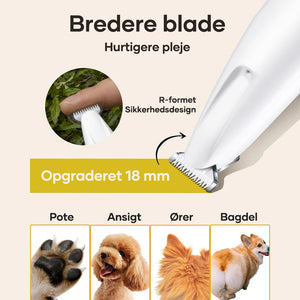 🐕Hårtrimmer til kæledyr med led-lys🐱