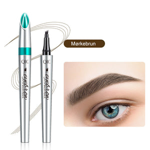 🔥STORT UDSALG - 50% RABAT🔥3D Vandfast Microblading Øjenbrynspen 4 Gaffelspids Tatoveringsblyant (2 stk)