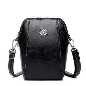 Lodret crossbody-taske med telefon