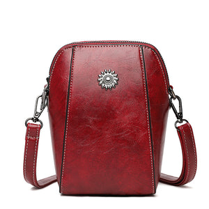 Lodret crossbody-taske med telefon