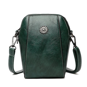 Lodret crossbody-taske med telefon