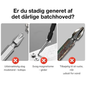 D1 skridsikre og stødsikre bits med stjerneskruetrækkerbits