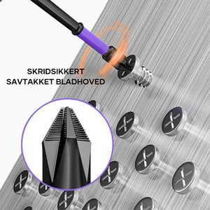 D1 skridsikre og stødsikre bits med stjerneskruetrækkerbits