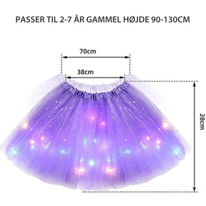 👗Magisk Lysende LED Tutu Skørt