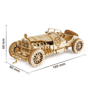 Super mekanisk modelpuslespil i træ