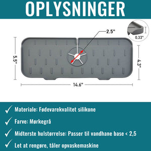 Silikone vandhane håndtag Drip Catcher bakke