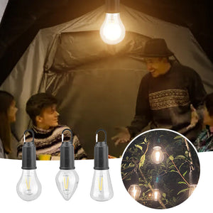 💡 Ny Udendørs Camping Hængende Type-C Opladning Retro Pære Lys💡