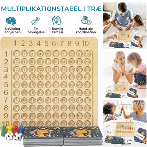 🔢Montessori Multiplikations-brætspil i træ