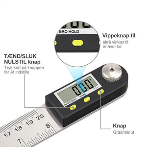 Electronisk Vinkellineal med digitalt display