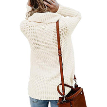 Indlæs billede til gallerivisning Irregular Ladies High Collar Sweater
