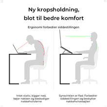 Indlæs billede til gallerivisning Sammenfoldeligt computerstativ med elevation i aluminiumslegering
