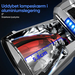 Hovedmonteret LED-blændingslygte