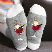 Indlæs billede til gallerivisning Gnome Wine Glass Unisex Crew Socks
