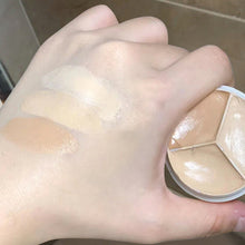 Indlæs billede til gallerivisning Tredelt concealer palette til dækning af akne eller mørke rander under øjnene
