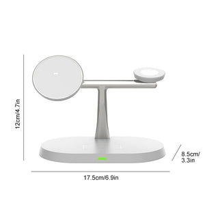 3-i-1 trådløs oplader