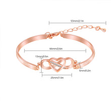 Indlæs billede til gallerivisning Mor-Datter Hjertearmbånd
