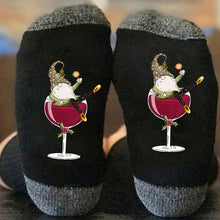 Indlæs billede til gallerivisning Gnome Wine Glass Unisex Crew Socks
