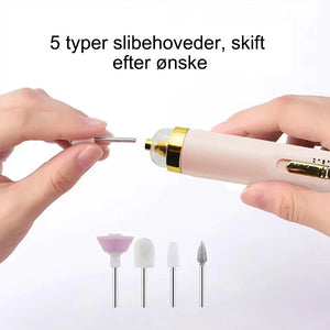 Professionelt manicure-sæt med elektrisk neglemaskine