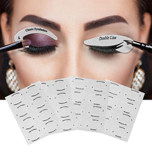 Indlæs billede til gallerivisning Quick eyeliner &amp; eyeshadow stencil stickers
