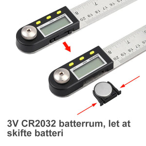 Electronisk Vinkellineal med digitalt display