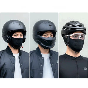 Ice silk face protection cycling hood