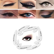 Indlæs billede til gallerivisning Quick eyeliner &amp; eyeshadow stencil stickers
