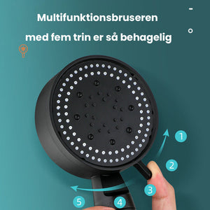 Multifunktionelt højtryksbrusehoved