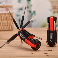 Indlæs billede til gallerivisning 8 Screwdrivers in 1 Tool with Worklight and Flashlight
