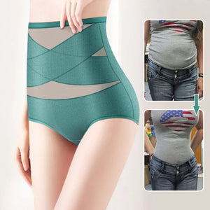 Silk High Waist Crossover Body Shaping Trosor