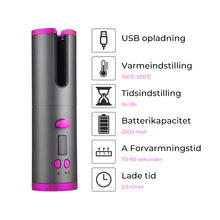 Indlæs billede til gallerivisning Wireless Auto Rotation Curling Iron
