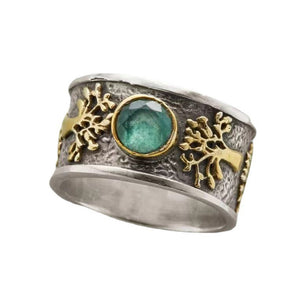 Tree of life vintage ring