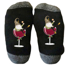 Indlæs billede til gallerivisning Gnome Wine Glass Unisex Crew Socks
