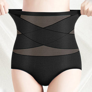 Silk High Waist Crossover Body Shaping Trosor